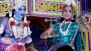 Jagadeesha M D and vasavi acting as Krishna rukmini in kurukshetra [upl. by Eralc443]