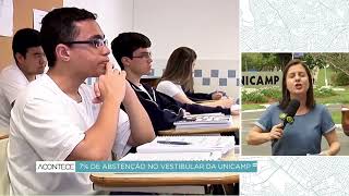 Comvest registra 7 de abstenção na 1ª fase do vestibular da Unicamp [upl. by Yenahteb354]