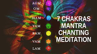 7 Chakras Mantra Chanting Meditation LAM VAM RAM YAM HAM OM AUM [upl. by Kris265]