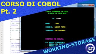 Corso di COBOL  La WorkingStorage [upl. by Dnomde]