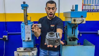 Aprende A Rectificar Un Cilindro De Moto  Con Piston Forjado 😱🔥 Revelamos Todo  La Fábrica CAP 2 [upl. by Kanor]