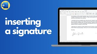 How to add a signature to a document in Microsoft Word [upl. by Edasalof]