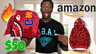 AMAZON BAPE HOODIE FOR 50 [upl. by Ynaffit]