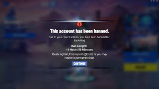 Fortnite is Banning Players [upl. by Domela]