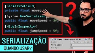 SERIALIZAÇÃO NA UNITY  SerializeField [upl. by Ahseneuq701]