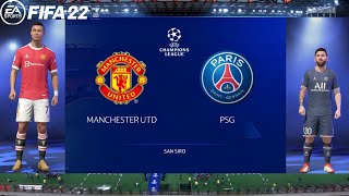 FIFA 22 Pc Gameplay On Low End Pc Manchester United vs Psggame is nicely playable [upl. by Crissie492]