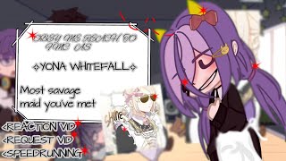 OBEY ME REACT TO YONA WHITE FALL explanation in the description and the comments [upl. by Jonna]