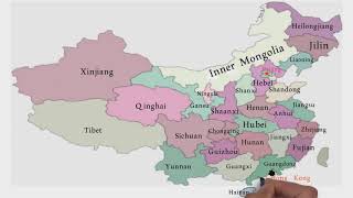 Provinces of China  China Provinces  Political Map of China  China Map 2022 Series of World Map [upl. by Annawad]