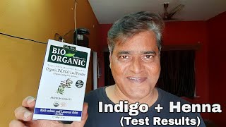 Indigo Powder for hair  Indigo  Henna hair dye test results  henna indigo hair dye [upl. by Evilc161]