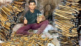 Amazing Prosses of Making Bobbins to use weaving power looms [upl. by Lamaaj]