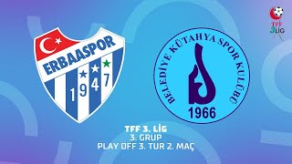 MAÇIN TAMAMI  TFF 3 Lig Play Off 3 Tur  Merkür Jet Erbaaspor 10 Belediye Kütahyaspor PEN 65 [upl. by Arnst]