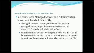 09 Weblogic Administration Tutorial  Node Manager Types [upl. by Map]