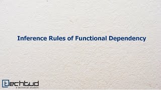 Inference Rules of Functional Dependency  Database Management System [upl. by Sunderland]