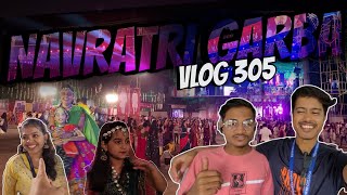 NAVRATRI 1ST DAY GARBA âœ¨ï¸ terna utsav maha dandiya  daily vlogs  tanmay jadh terna maha dandiya [upl. by Ahsilak]