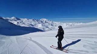 Skiing in France  Glacier de Peclet  Fresh track  March 2023 [upl. by Brig]