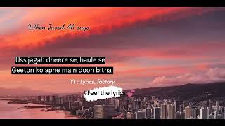 Lyrics Saudebaazi  Javed Ali  Aakrosh  Lyrics factory [upl. by Kelcy]