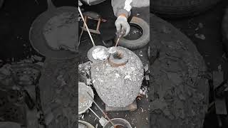 The traditional process of making aluminum pots [upl. by Inaleon980]