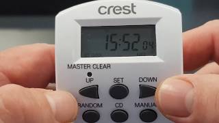 Crest Digital Timer Setup  Part 1 [upl. by Alphonsine]