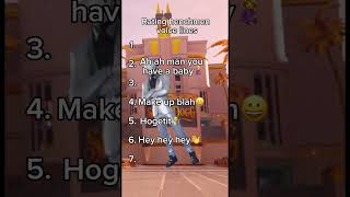 Rating Fortnite henchmen voice lines😃 fyp viralshorts fortnite gaming fortnitefunny [upl. by Daniala]