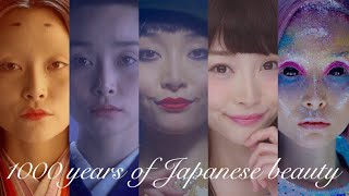 タイムスリップメイク〜日本女性 1000年の道のり〜  1000 years of Japanese beauty Evolution of women [upl. by Anovahs]