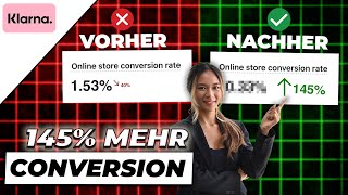 145 mehr Conversion durch Klarna Ratenzahlung im Onlineshop [upl. by Dowell]