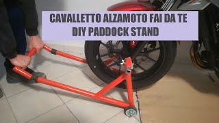 Cavalletto Alzamoto FAI DA TE DIY Paddock stand [upl. by Payton]