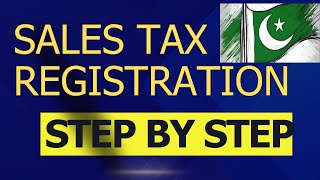 Sales Tax Registration Procedure in Pakistan  How To  202425 [upl. by Capp]