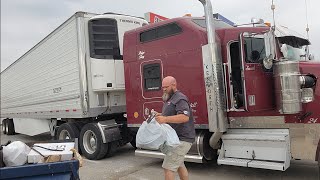 Truck Modifications In The Largest Truck Stop Parking Lot [upl. by Divadnhoj234]