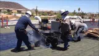 3Ply Built Up Roof with White Energy Star Coating  Starkweather Roofing  Phoenix Arizona [upl. by Gary]