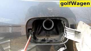 VW Golf fuel tank flap actuator replacement [upl. by Ssyla]