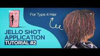 Ecoslay Jello Shot Tutorial 2  Type 4 Hair [upl. by Tjader795]