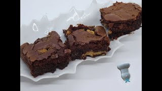 Recette de brownies chocolat beurre de cacahuètes [upl. by Adiene]