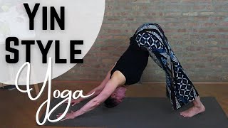 FULL LENGTH YIN YOGA PRACTICE Intermediate level yoga deepstretch class  includes standing poses [upl. by Cornwell]