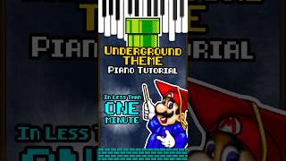 Learn the Super Mario Underground Theme in 1 Minute Part 1 [upl. by Atikal]