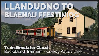 Backdated TrainSim  Conwy Valley Line 2D20 1905 Llandudno to Blaenau Ffestiniog [upl. by Brezin]