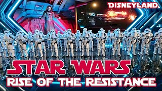 STAR WARS Rise of the Resistance RIDE at Disneyland [upl. by Lennahs]