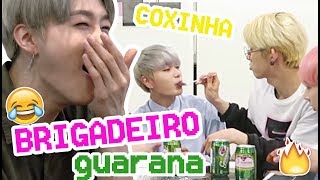 IDOLS COREANOS COMEM COMIDA BRASILEIRA feat BLANC7 [upl. by Nhguavoj]