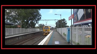 Ingleburn Station Featuring Track Inspection Vehicle 03 01 2024 [upl. by Ellednahs501]