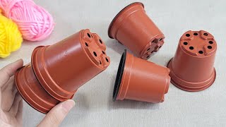 I make MANY and SELL them all Genius Recycle Idea with Flower pot  Amazing Tips and trick [upl. by Otter]