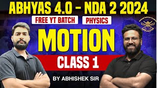 NDA Physics  Motion For NDA  Science For NDA  Target NDA 2 2024  Learn With Sumit [upl. by Eanahc]