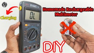 Converter Normal Multimeter into Rechargeable Multimeter  rechargeable Multimeter kaise banaye [upl. by Neurath]