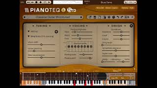 Pianoteq meantone 14 comma classical guitar played on linnstrument [upl. by Lindon]