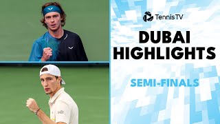 Rublev vs Bublik Drama Medvedev Faces Humbert  Dubai 2024 SemiFinal Highlights [upl. by Harrie412]