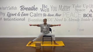 Chair Sculpt  Chair Yoga  Full Body Workout [upl. by Nader]