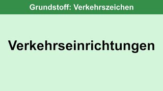 Verkehrseinrichtungen  Grundstoff 1443 [upl. by Nye]