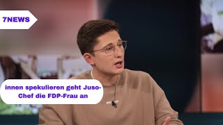 Sie will mit Rentenbeiträgen der Arbeitnehmerinnen spekulieren“ geht Juso Chef die FDP Frau an [upl. by Enirehs]