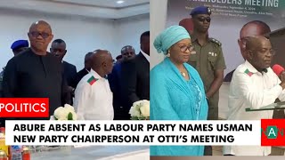 BREAKING Labour Party Names Usman New Party Chairperson at Otti’s Meeting [upl. by Crescen]