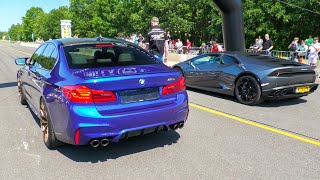 700HP BMW M5 F90 vs Lamborghini Huracan vs RS6 C8 vs RS4 ABTR [upl. by Yrac]