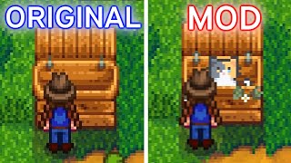 Stardew Valley but KITTY is sitting in the shipping bin SV mods Gameplay [upl. by Milah]