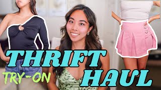 SAN DIEGO THRIFT HAUL TRY ON 2024  goodwill salvation army Amvets [upl. by Anaehr]